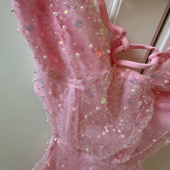 Lucy in the sky pink dress xxs - Picture 3 of 4